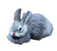 Stuffed Animal Bunny,Soft Plush Rabbit Figurine for Table - Stuffed Bunny Model, Collectible Home Decoration for Couch Bed Shelf Sofa Study Living Room Bedroom Nursery
