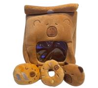 Stuffed Animal Capybara - Cartoon Change Bag - Snack Bag Soft Portable for Travel Kids Teens Adults Collectors Bedroom Living Room Sofa Car Playtime Bedtime Study Nursery