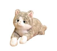 Stuffed Animal Cat - Plush Feline Toy, Soft Cuddly Companion, Realistic Design | Huggable Decorative Collectible Gift For Children Bedrooms Nurseries Playrooms Classrooms Friends Fam