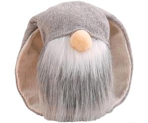 Stuffed Animal Easter Bunny Plush Toy Soft Grey White Rabbit Long Ears for Easter Basket Stuffers Surprise Series Party Favor 18.5cm(D1-13 Gray Rabbit)