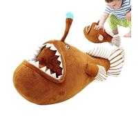 Stuffed Animal fishplushDoll Multipurpose Angler fishToy - Soft Creative Decorative Pillow for Kids and Adults | Ultra Soft plushFabric Design System, Cute Angler fishShape Structure Feature, Com