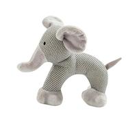 Stuffed Animal For Dog - Tough Linen Teether, Interactive Squeaky Plush Toy | Durable Chew Design Enrichment Plush Dog Toy For Heavy Chewers Small Medium Breed Pets