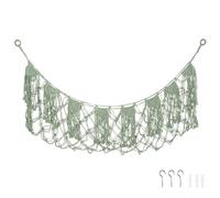 Stuffed Animal Hammock Cuddly Toy Net with Hook for Bear Plush Toy Hammock for Girls Bedroom Décor | 150 * 40cm (green)