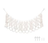Stuffed Animal Hammock Cuddly Toy Net with Hook for Bear Plush Toy Hammock for Girls Bedroom Décor | 150 * 40cm (white)