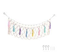 Stuffed Animal Hammock Cuddly Toy Net with Hook for Bear Plush Toy Hammock for Girls Bedroom Décor | 150 * 40cm (colored)