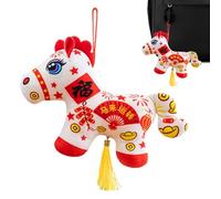 Stuffed Animal Horse, Chinese Style Doll Plush, Chinese New Year Figurine Toy, Soft Collectible with Adorable Design, Plush for Women Men Family Girlfriend Birthday Party Car Home Decor Purse Tote Bag