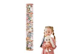 Stuffed Animal Organizer Tube - Vertical Plush Toy Storage Organizer, Clear Display Tube Structure, Compact Floor Standing Design, Smooth Edge Construction, Easy Toy Arrangement System | Children Room