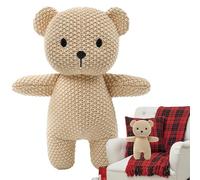 Stuffed Animal Plush - 3D Crocheted Doll Figurine Handmade Stuffed Animal Ornament Portable Yarn Craft Keepsake | Cute Decorative Accompaniment Gift for Family Friends Coworkers Birthday Party