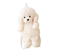 Stuffed Animal Plush Backpack Stuffed Adjustable Realistic Dog Shaped Purse