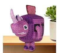Stuffed Animal Rhino Plush, 9.8 Inch Cute Game Character Throw Pillow with Toaster Design, Fun Gift for Kids, Adults, Fans, Nursery, Bedroom & Living Room