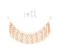 Stuffed Animal, Rope Toy Storage Net, Wall Hanging Display, Beige White, 150x40cm Ncb451 (A, 18x23x4cm)