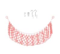 Stuffed Animal, Rope Toy Storage Net, Wall Hanging Display, Beige White, 150x40cm Ncb451 (B, 18x23x4cm)