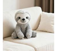 Stuffed Animal Sloth Toy - 25cm Large Sloth Baby Doll for Kids - Plush Sloths Gifts for Birthdays,Kawaii Giant Sloths Plush Soft Toy Present for Kids Birthday Christmas Decor (Gray)