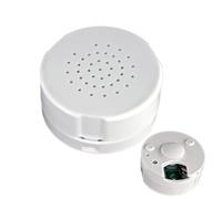 Stuffed Animal Sound Recorder - 60 Second Voice Recording Box | Plush Toy Sound Module Button | RecordableSound Chip For DIY, Dolls, Pillows & Custom, White Round