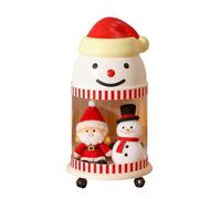 Stuffed Animal Storage - Clear Snowman Shaped Plush Display Bucket, Rolling Toy Organiser, Large Transparent Container | Perfect for Nursery, Playroom, Nursery