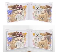Stuffed Animal Storage, Inch Nursery Toy Hammock BOXOB 48x18 (White)