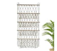 Stuffed Animal Storage Rack - Boho Macrame Toy Holder, Multilayer Hanger Organizer | Decorative Net Hammock for Bedroom Room Bedroom