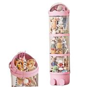 Stuffed Animal Storage Tube 51x11 Inch Toy Storage PET Transparent Stuffed Animal Zoo with Lid & Buckle for Animals Bedroom Decor Zoo Toy Storag