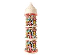 Stuffed Animal Storage Tube, 62.6 Inch Vertical Plush Doll Clear Organizer Tube, 3 Layers Stackable Design, Space Saving Large Stuffed Animals Display Bucket Standing for Bedroom, Nursery, Playroom, A