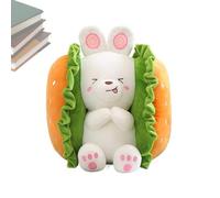 Stuffed Animal - Whimsical Pooch, Soft Bakery Canine, Velvety Polyester Filling with Bread Textures, Decorative Bolster Huggable Shape, Comforting Sleeping Buddy Plush Dog Doll