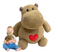 Stuffed Animals - Cute Hippo Heart Shape | Soft Decorative Ant Hippo, Realistic Animal Figurine for Children, Birthday Decoration, Filler for C