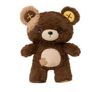 Stuffed Bear 35cm Cute Animal Toys with Button Eyes and Patch