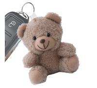 Stuffed Bear Charm - Cute Animal Plush Pendant, 5 Inch Cartoon Keychain Accessory | Soft Bag Decoration plushis, Adorable Backpack Ornament Car Key Pendant, Perfect Miniature Gift for Travel