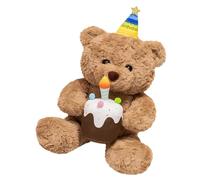 Stuffed Bear Doll, Stuffed Bear Plush - Plush Bears Plush Toys | 15.75 Inch Cute Bear Stuffed Birthday Animals for Kids Girls Girlfriend, Cute Birthday Decoration