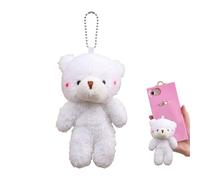 Stuffed Bear Plush - Soft Animals Plush, Cute Blushing Cheeks Doll, Portable Soft Keychain Animals Ornament For Family Friends Children Boy Girl Colleagues Birthday Festival Home Travel