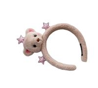 Stuffed Bear Shape Hairband Women Spa Wash Face Makeup Skincare Headband For Photography Halloween Hairband