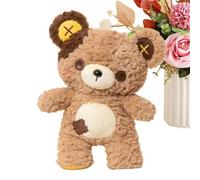 Stuffed Bears Plush 35cm Cute Animal Doll with Button Eyes and Patch