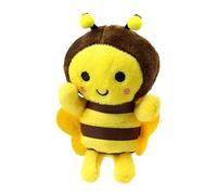 Stuffed Bee Plush - Soft Hanging Toy Pendant, Cute Small Bee Plush Plush Bee Doll Figure, Mini Animal Keychain Toy for School Bag, Backpack, Car Mirror Decoration with Tag