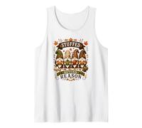 Stuffed Beyond Reason Funny Thanksgiving Gnomes Tank Top