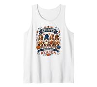 Stuffed Beyond Reason Funny Thanksgiving Gnomes Tank Top