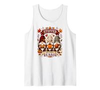 Stuffed Beyond Reason Funny Thanksgiving Gnomes Tank Top