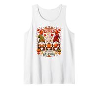 Stuffed Beyond Reason Funny Thanksgiving Gnomes Tank Top