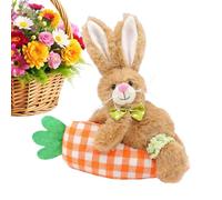 Stuffed Bunny Plush,Cute Soft Easter Cartoon Doll with Carrot | Easter Rabbit Toys,for Boys Girls Youth Teens Family Friends Spring Daily Indoor Thanksgiving Holiday Party Home Room