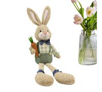 Stuffed Bunny Plush- Easter Soft Long Leg Doll, 42.0x15.0x8.0 External Dimension Plus 320g Net Weight, Plush PP Cotton Piece Construction, Bunny | for Home Bedroom Living Room Desk Shelf Apartment