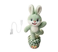 Stuffed Bunny Plush - Talking Dancing Toy, Medium Hugging Doll with Sound Recording, Ultra Soft Velvet, Animated Musical Stuffed Animal, for Kids Boys Girls Home Playroom Birthday Party