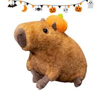 Stuffed Capybara | Cute Pumpkin Pillow | Plush Stuffed Animal Doll | for Home Living Room Sofa Shelf Birthday Desk Friend Fans Boys Girls Kids Enthusiasts