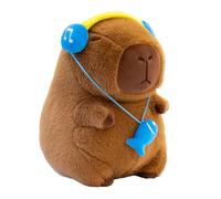 Stuffed Capybara Doll - Pretty Ultimate Animal Pillow, Decorative Cute Toy Ornament | Soft Cartoon Home Accessory With Comfort Touch For Party Holiday Celebration Room Display Kids Girls Boys Fans