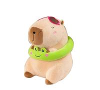Stuffed Capybara Plush, Cute Animal Doll, Cartoon Frog Toy, Soft Huggable Fabric, Adorable Novelty Design, Perfect for Living Room Displays, Bedroom Decoration, Dorm Collections, Home Styling