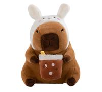 Stuffed Capybara Plush Toy - Cute plushi Pillow, Funny Cartoon Capybara Design, Soft Huggable Stuffed Animal | Home Decor For Living Room Bedroom Offices Relaxation And Playtime Comfort