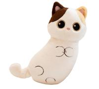 Stuffed Cat Plush - 53x27x6cm Cute Realistic Soft Decor, Realistic Cat Stuffed Animal Kawaii Soft Plush Toy Giant Cartoon Black Siamese Cats For Home Bedroom Desk Indoor