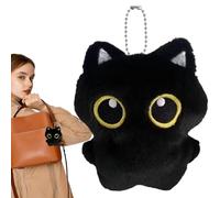 Stuffed Cat Plush - Mini Feline Cuddle Figures, Velvety Textile Companion, Stuffed Cats Plush with Pockets Sizes Kitty Mascots, Gentles Touchs Designs | Backpack Pendant Keepsake Gift Celebration Even