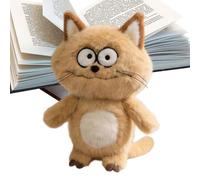 Stuffed Cat Plush Toy - Soft Kitty Pillow, Cute Feline Doll | Novelty Kawaii Design, Realistic Animal, Throw Pillow for Kid Boy Girls Girlfriend Wife Friend Sister Daughter Bedroom She