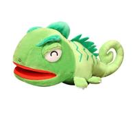 Stuffed Chameleon Toy - Hand Puppet Mouth | Super Interactive Soft Realistic Reptile Movable Animal Doll, Pretend Play Toy Kids Girls Boys, Educational Collectors