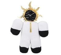 Stuffed Clock Men Doll - Game Peripheral Soft Toy | Throw Pillow for Boys, Girls, Bed, Sofa, Living Room & Bedroom