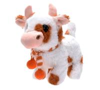 Stuffed Cow Plush - Electric Walking Moo Toy With Nodding Head Sounds, Interactive Learning Cattle Plush Animal Gift Squishy Pillow For Cuddling For Birthday Holidays