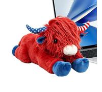 Stuffed Cow Plush Toy - 10 Inch Realistic Cute Room Decor for Use, Soft Fabric Farm Animal Gift for Kids Teens Family Friends | Polyester Cotton Blend Cushion Figure Home Office Couch Bedroom